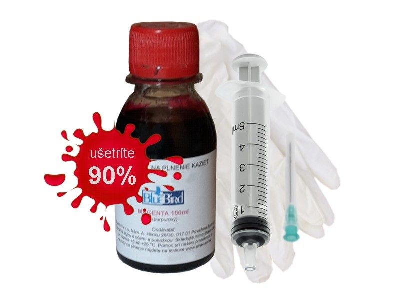 Atrament pre kazety HP302 magenta - 100ml