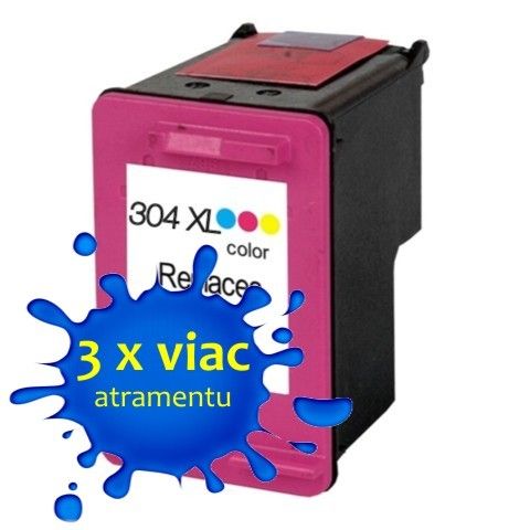 Atramentová kazeta HP 304XL COLOR kompatibilná