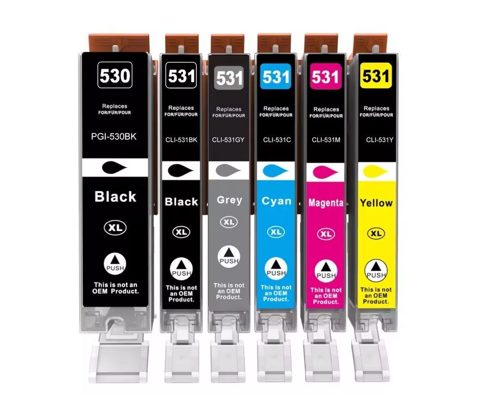 Canon PGI530 + CLI531 XL (6-pack) kompatibilné kazety