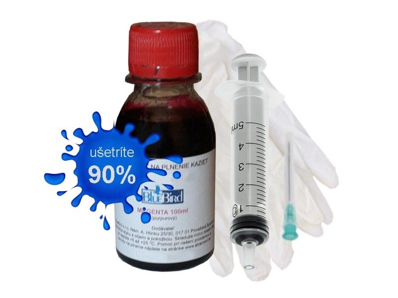 Atrament pre kazety HP22/28/57 magenta - 100ml