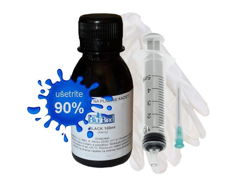 Atrament pre kazety HP300/301 black - 100ml