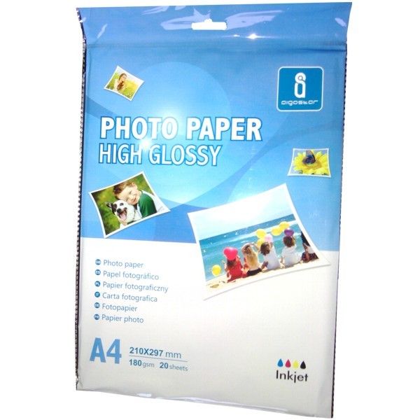 Fotopapier 180g/m2, A4 lesklý, 20 listov