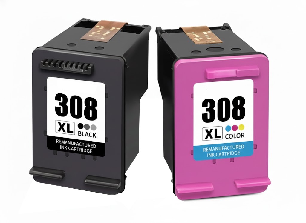 Atramentové kazety HP 308XL BLACK + COLOR kompatibilné